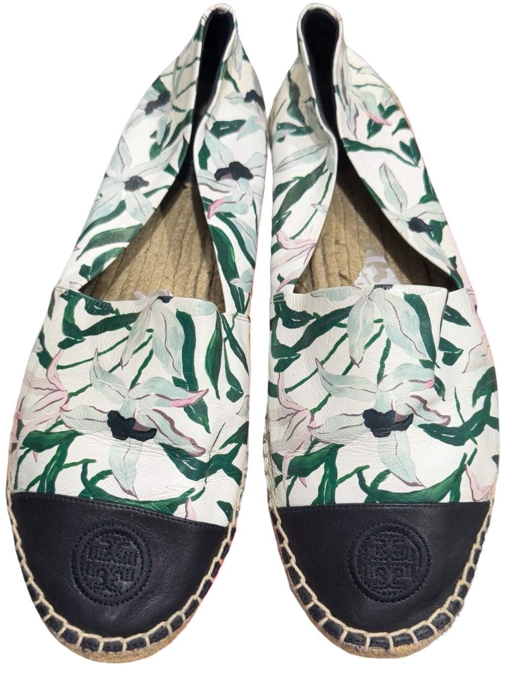 Tory Burch Floral Espadrille Flats 10.5